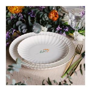 27-dielna jedálenská súprava, biela/zlatá, porcelán 710KTP9748 vyobraziť
