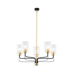 Jupiter 1882 - Luster na tyči CERES 5xE27/15W/230V zlatá/čierna 1882 vyobraziť