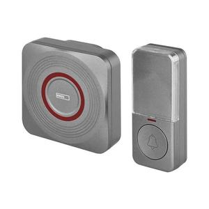 Bezdrôtový zvonček do zásuvky GoSmart 230V + 1xCR2032 sivý Wi-Fi P5735SS vyobraziť