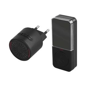 Bezdrôtový zvonček do zásuvky 230V + 1xCR2032 čierna P5734B vyobraziť
