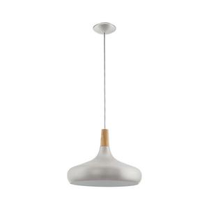 Eglo 901182 – závesné svietidlo na lankovom uchytení SABINAR, 1×E27/40 W/230 V, priemer 40 cm, strieborné 901182 vyobraziť