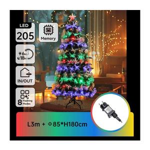 B.V. - LED RGBY Vonkajší vianočný stromček 205xLED/6W/230V/8 funkcií 180cm IP44 B10303Y31 vyobraziť
