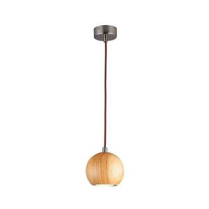 Závesný luster na lanku 1xGU10/10W/230V, priemer 11 cm, masív/jaseň WRG011 vyobraziť