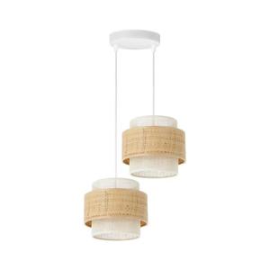 Závesný luster BOHO na lanku 2xE27/60W/230V juta/krémová H0175 vyobraziť