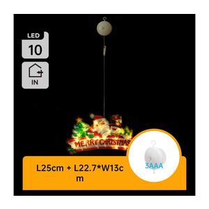 B.V. - LED vianočná dekorácia 10xLED/3xAAA Veselé Vianoce 13 cm B10303K65 vyobraziť