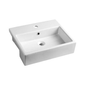 Isvea - Polozapustené umývadlo PURITY 50x42 cm keramika/biela 10PL52050 vyobraziť