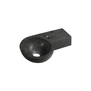 Sapho - Rohové závesné umývadlo BLOK 40x23 cm pravé/antracit 2401-32 vyobraziť