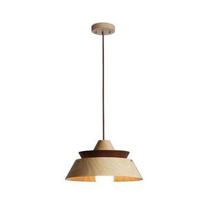 Drevený luster na lanku 1xE27/60W/230V pr. 33 cm masív/dub/orech/kaučukovník WRE041 vyobraziť