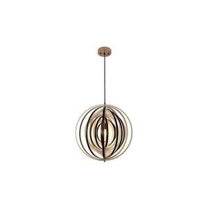 Drevený luster na lanku 1xE27/60W/230V pr. 43, 5 cm masív/dyha/kaučukovník WRE071 vyobraziť