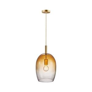 Nordlux - Závesný luster UMA na lanku 1xE27/40W/230V pr. 23 cm hnedá/dymiavá 2112723027 vyobraziť