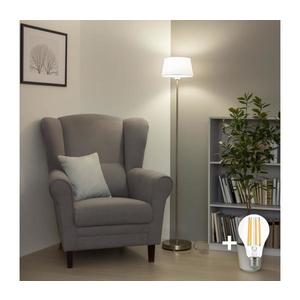 Brilagi - LED stojacia lampa CERIA 1xE27/40W/230V pr. 25 cm biela/matný chróm EG300183+EG781032 vyobraziť