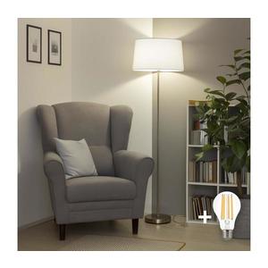Brilagi - LED stojacia lampa CERIA 1xE27/40W/230V pr. 45 cm biela/matný chróm EG300183+EG781041 vyobraziť