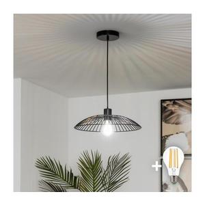 Brilagi - LED luster na lanku CERIA WIRE 1xE27/40W/230V pr. 38 cm čierny EG300169+EG300159 vyobraziť