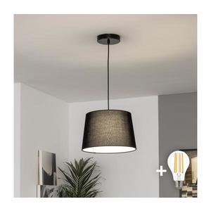 Brilagi - LED luster na lanku CERIA 1xE27/40W/230V pr. 30 cm čierna EG300169+EG781038 vyobraziť