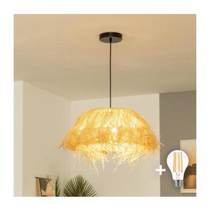 BRILAGI - LED luster na lanku CERIA BOHO 1xE27/40W/230V, priemer 40 cm, rafia BG3987+EG781148 vyobraziť