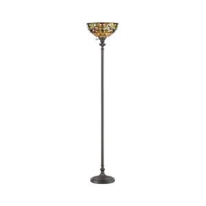 Elstead QZ-KAMI-UL - Stojacia lampa Tiffany KAMI 1xE27/100W/230V QZ-KAMI-UL vyobraziť