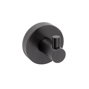 Sapho - Nástenný háčik X-ROUND 5x5, 5 cm matná čierna XR205B vyobraziť