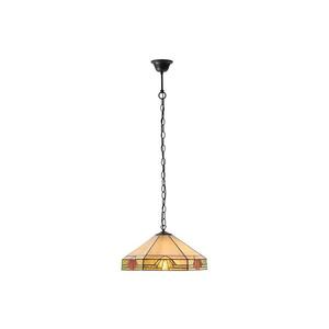 Endon 64285 - Luster na reťazi Tiffany NEVADA 1xE27/60W/230V Ø 35 cm 64285 vyobraziť