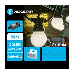 B.V. - LED vonkajší dekoratívny reťaz 20xLED/3m IP44 studená biela B103031QU vyobraziť