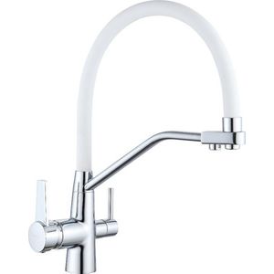 MEXEN - Duo kuchyňská baterie chrom / bílá 671701-02 vyobraziť