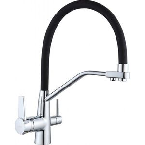 MEXEN - Duo kuchynská batéria chróm / čierna 671701-07 vyobraziť