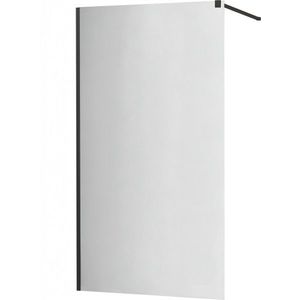 MEXEN/S - KIOTO Sprchová zástena WALK-IN 80x200 cm 8 mm, čierna, zrkadlové sklo 800-080-101-70-50 vyobraziť