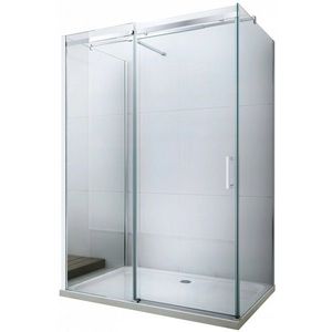 MEXEN/S - OMEGA sprchový kút 3-stenná 110x80, transparent, chróm 825-110-080-01-00-3S vyobraziť