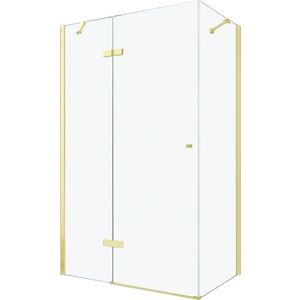 MEXEN/S - ROMA sprchovací kút 80x90, transparent, zlatá 854-080-090-50-00 vyobraziť