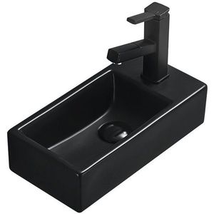 MEXEN - Inez umývadlo na dosku vľavo 40x20, čierna matná 21484085L vyobraziť