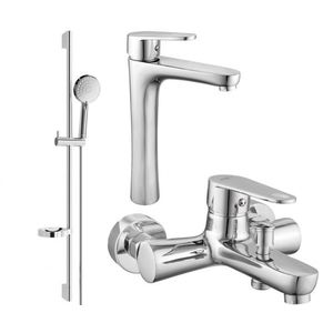 MEXEN/S - Kama DS75 Set umývadlové a vaňové batérie s príslušenstvom, chróm 72513DS75-00 vyobraziť