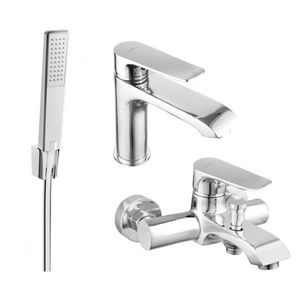 MEXEN/S - Pecos R72 Set umývadlové a vaňové batérie s príslušenstvom, chróm 72703R72-00 vyobraziť