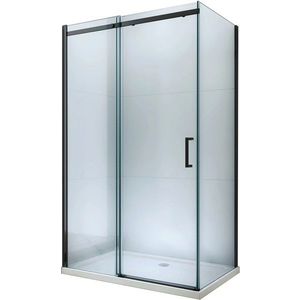 MEXEN/S - OMEGA sprchovací kút 150x90, transparent, čierna 825-150-090-70-00 vyobraziť
