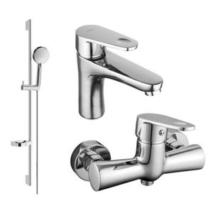 MEXEN/S - Kama DS75 SET umývadlová batéria + sprchová s príslušenstvom, chróm 72504DS75-00 vyobraziť