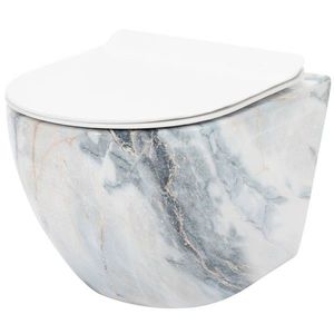 REA - Závesná WC misa vrátane sedátka Granit Shiny REA-C8002 vyobraziť