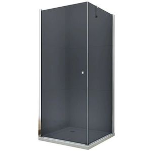 MEXEN/S - PRETORIA sprchovací kút 80x90, grafit, chróm 852-080-090-01-40 vyobraziť