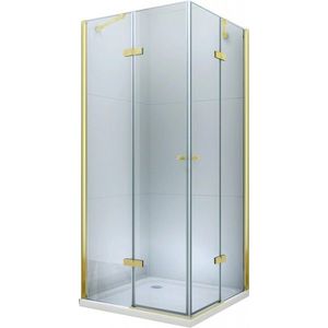 MEXEN/S - Roma Duo sprchový kút 100 x 100, transparent, zlato 854-100-100-50-00-02 vyobraziť