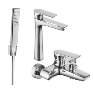 MEXEN/S - Axel R72 SET vaňová a umývadlová batéria, chróm 73813R72-00 vyobraziť
