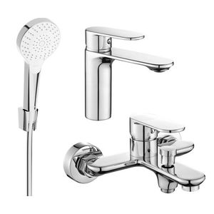 MEXEN/S - Milo R05 SET umývadlová batéria + vaňová s príslušenstvom, chróm 71303R05-00 vyobraziť