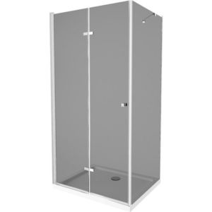 MEXEN/S - Lima sprchovací kút 70x100, grafit, chróm + biela vanička so sifónom 856-070-100-01-40-4010 vyobraziť