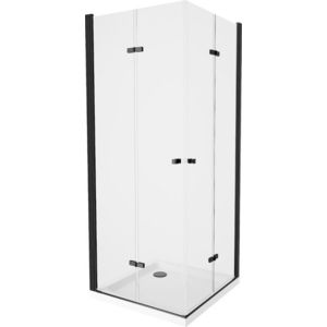 MEXEN/S - Lima Duo sprchovací kút 70x70, transparent, čierna + vanička so sifónom 856-070-070-70-02-4010B vyobraziť