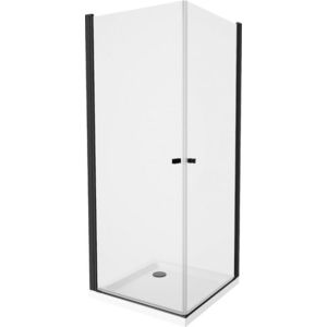 MEXEN/S - PRETORIA duo sprchovací kút 80 x 80, transparent, čierny + vanička vrátane sifónu 852-080-080-70-02-4010B vyobraziť