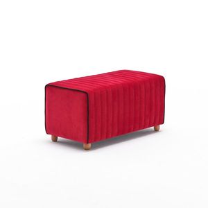 Taburetka Mabel Puf Red vyobraziť