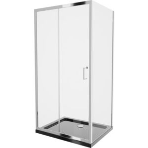 MEXEN/S - Apia Sprchovací kút 110x70, transparent, chróm + vanička so sifónom 840-110-070-01-00-4070 vyobraziť