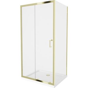 MEXEN/S - Apia Sprchovací kút 130x90, transparent, zlato + vanička so sifónom 840-130-090-50-00-4010G vyobraziť