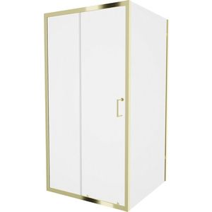 MEXEN/S - Apia sprchovací kút obdĺžnik 90x90, transparent, zlatá 840-090-090-50-00 vyobraziť