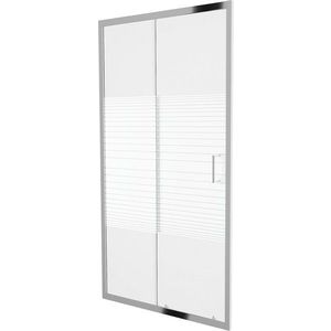 MEXEN - Apia posuvné sprchové dvere 150, pruhy, chróm 845-150-000-01-20 vyobraziť