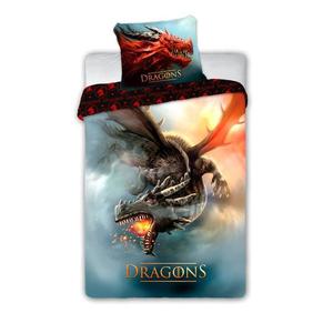 Bavlnená posteľná bielizeň Dragons 028 - 140x200 cm vyobraziť