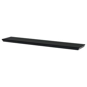 Nástenná polička P-026, matná čierna, 120 cm vyobraziť
