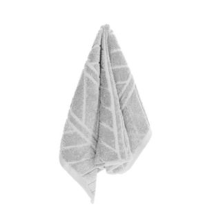 Bavlnený froté uterák RELIEF 30x50 cm sivý vyobraziť