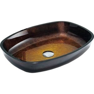 MEXEN - Araks sklenené umývadlo 54x39, zlatá tmavá 24155451 vyobraziť